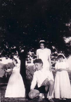 1955 : Marie-Paule BRIESACH, Fernand MICO, et Michelle FERRER de coté Dominique CARTA